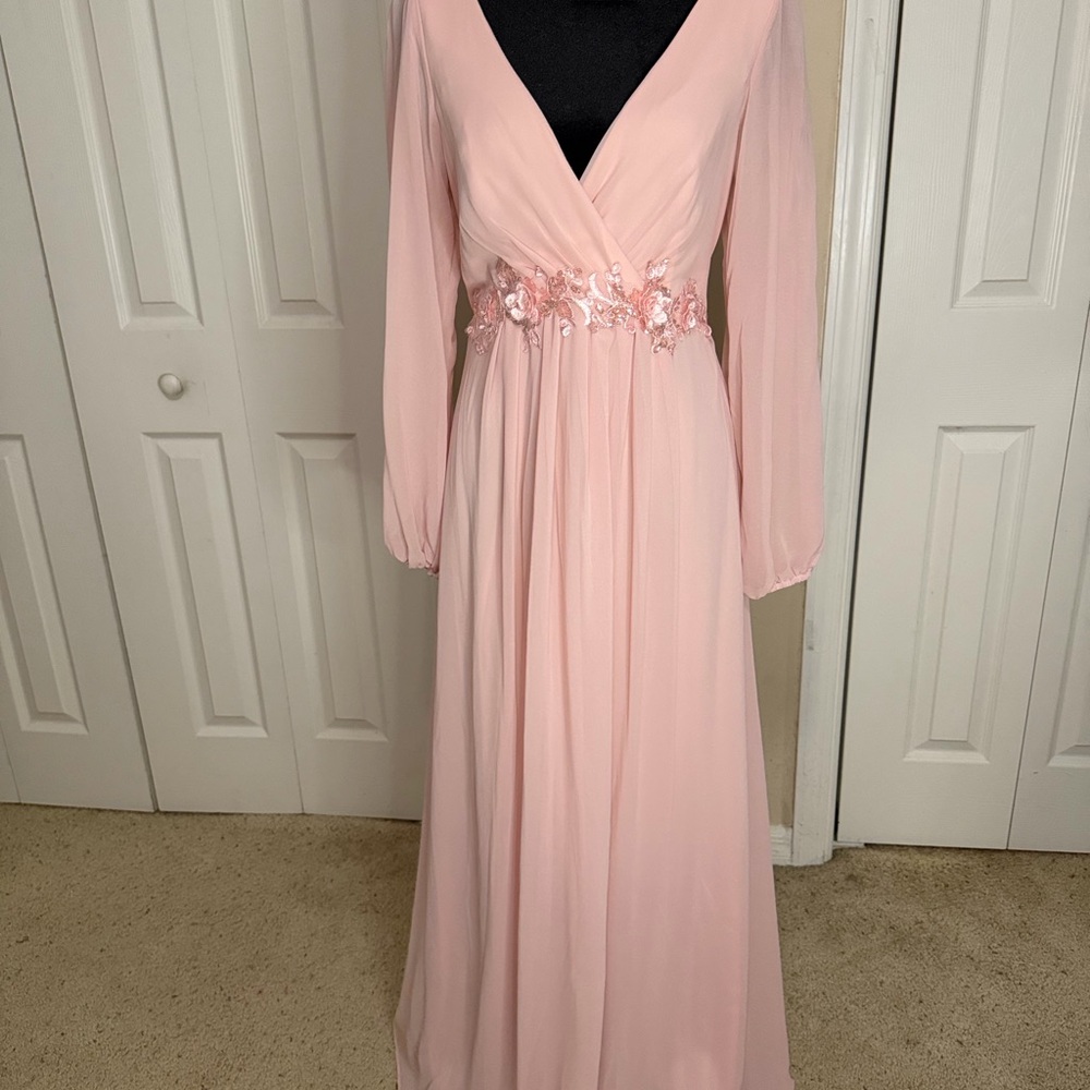 Ever Pretty Blush Long Sleeve Dress